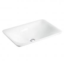 Kohler 75749-FP1-0 - Sartorial™ Paisley Carillon® Rectangle Vessel bathroom sink