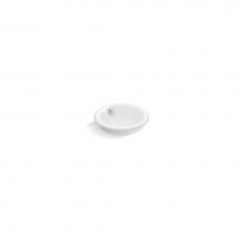 Kohler 20211-W-0 - Iron Plains® Round Drop-in/undermount vessel bathroom sink with White painted underside