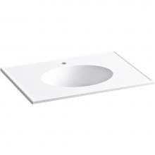 Kohler 2796-1-0 - Ceramic/Impressions® 31'' oval vanity-top bathroom sink with single faucet hole