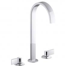 Kohler 77966-77974-4-CP - Components Wide Spread Bathroom Faucet with Lever Handles