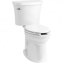 Kohler 25077-0 - Kingston™ Comfort Height® Two-piece elongated 1.28 gpf chair height toilet