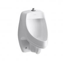 Kohler 5016-ETSS-0 - Dexter™ siphon-jet wall-mount 0.5 or 1.0 gpf urinal with top spud, antimicrobial