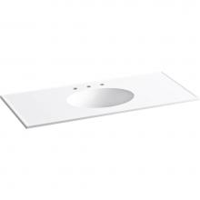 Kohler 2891-8-0 - Ceramic/Impressions® 49'' oval vanity-top bathroom sink with 8'' centerse