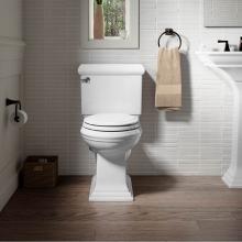 Kohler 3818-4734-0 - Memoirs Classic 2-Piece 1.6 GPF Single Flush Elongated Toilet in White with Rutledge Quiet Close T