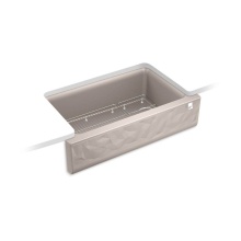 Kohler 29825-CM3 - Cairn® 34'' undermount single-bowl farmhouse kitchen sink with faceted design