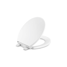 Kohler 24494-A-0 - Border® ReadyLatch® Quiet-Close™ round-front toilet seat with antimicrobial agent