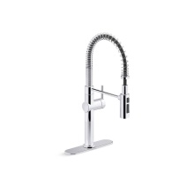Kohler 22973-CP - Crue® Semi-professional kitchen sink faucet with three-function sprayhead