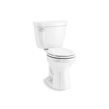 Kohler 31641-0 - Cimarron® Two-piece round-front toilet, 1.28 gpf