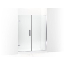 Kohler 27617-10L-SHP - Components™ Frameless pivot shower door, 71-3/4'' H x 57-1/4 - 58'' W, with