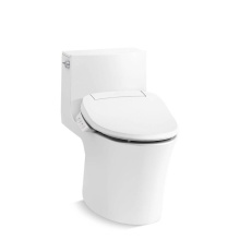 Kohler 1381-HC-0 - Veil® Hidden cord one-piece elongated toilet with skirted trapway, dual-flush