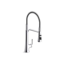 Kohler 23765-CP - Tone® Semi-professional pull-down kitchen sink faucet with three-function sprayhead