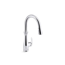 Kohler 29108-CP - Bellera® Touchless pull-down kitchen sink faucet with three-function sprayhead