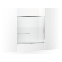 Kohler 707618-8G81-SH - Elate® Sliding bath door, 56-3/4'' H x 56-1/4 - 59-5/8'' W with heavy 5/1