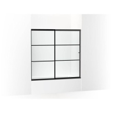 Kohler 707609-6G79-BL - Elate® Sliding bath door, 56-3/4'' H x 56-1/4 - 59-5/8'' W, with 1/4&apos