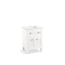 Kohler 33535-ASB-0 - Hearthaven® 24'' bathroom vanity cabinet with sink and quartz top