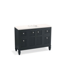 Kohler 33538-ASB-1WX - Hearthaven® 48'' bathroom vanity cabinet with sink and quartz top