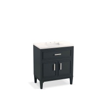 Kohler 33544-ASB-1WX - Southerk® 30'' bathroom vanity cabinet with sink and quartz top