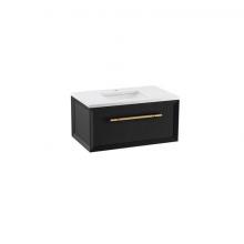 Kohler CM33562-BD1-GL7 - Enivo® 36'' wall-hung bathroom vanity cabinet with sink and quartz top