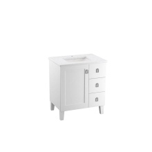 Kohler 99530-LGR-1WA - Poplin® 30'' bathroom vanity cabinet