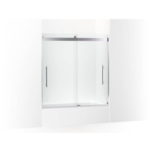 Kohler 702419-L-SHP - Levity® Plus Frameless sliding bath door, 61-9/16'' H x 56-5/8 - 59-5/8''