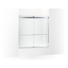 Kohler 702426-L-SHP - Levity® Plus 61-9/16'' H sliding bath door with 3/8''-thick glass