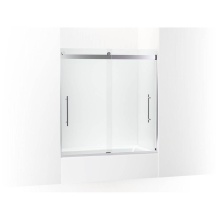 Kohler 702425-L-SHP - Levity® Plus Frameless sliding bath door, 61-9/16'' H x 56-5/8 - 59-5/8''