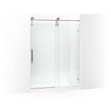 Kohler 701725-10L-CP - Artifacts™ 80-7/8'' H sliding shower door with 3/8''-thick glass