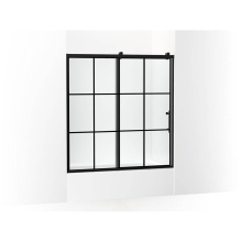 Kohler 702253-10G79-BL - Rely® 62-1/2'' H sliding bath door with 3/8''-thick glass
