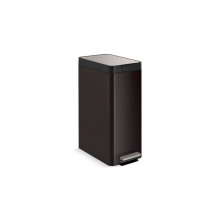 Kohler 23826-BST - 13-gallon stainless steel slim step trash can with bifold lid