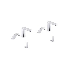 Kohler 181032-BK1-CP - Kumin® Curve Touchless lavatory faucets and soap dispensers with Kinesis® sensor technol