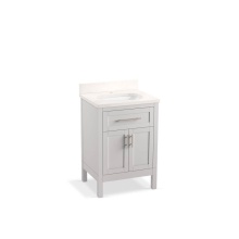 Kohler 39603-ASB-AGA - Hadron™ 24'' bathroom vanity cabinet with sink and quartz top