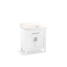Kohler 39604-ASB-0 - Hadron™ 30'' bathroom vanity cabinet with sink and quartz top