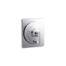 Kohler T35919-4-CP - Castia™ by Studio McGee Rite-Temp® valve trim with push-button diverter