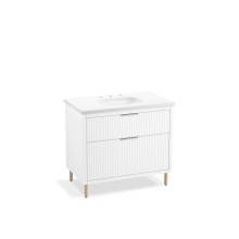 Kohler 32171-ASB-0 - Spacity® 36'' wall-hung bathroom vanity cabinet with sink and quartz top