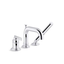 Kohler 35913-4-CP - Castia™ by Studio McGee Deck-mount bath faucet with handshower