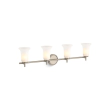 Kohler 38407-SC04-BNL - Bellera® Four-light sconce with frosted shades