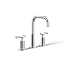 Kohler 14406-4-CP - Purist® Widespread bathroom sink faucet with Lever handles, 1.2 gpm