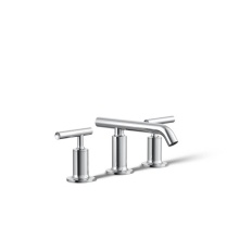 Kohler 14410-4-CP - Purist® Widespread bathroom sink faucet with Lever handles, 1.2 gpm