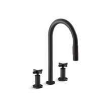Kohler 28671-3-BL - Billet™ Pull-down kitchen sink faucet with two-function sprayhead