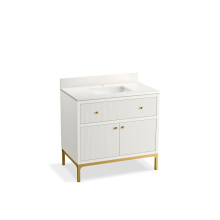 Kohler 32760-0 - Calpa™ 36'' bathroom vanity cabinet with sink and quartz top