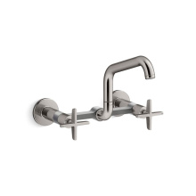 Kohler 28666-3-TT - Billet™ Two-hole wall-mount bridge kitchen sink faucet