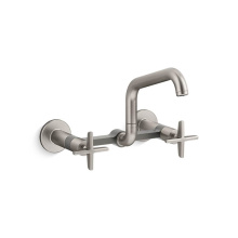 Kohler 28666-3-VS - Billet™ Two-hole wall-mount bridge kitchen sink faucet
