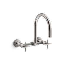 Kohler 28672-3-TT - Billet™ Two-hole wall-mount bridge kitchen sink faucet