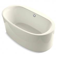 Kohler 24001-96 - Sunstruck® 60'' x 34'' oval freestanding bath with straight shroud and ce