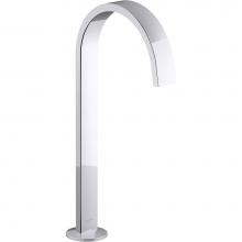 Kohler 77966-CP - Components® Bathroom sink faucet spout with Ribbon design, 1.2 gpm