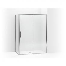 Kohler 706093-L-SHP - Torsion® Frameless sliding shower door, 77'' H x 57-1/2 - 59-1/16'' W, wi