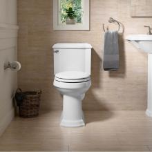 Kohler 3837-4636-0 - Devonshire 2-Piece 1.28 GPF Elongated Toilet in White with Cachet Q3 Toilet Seat