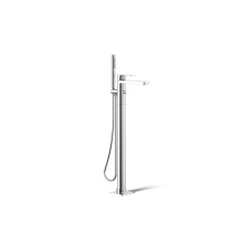 Kohler T23492-4-CP - Parallel® Floor-mount bath filler trim with handshower