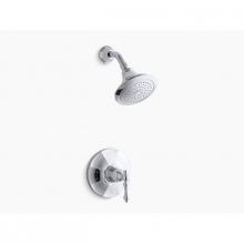 Kohler TS13493-4-CP - Kelston® Rite-Temp(R) shower valve trim with lever handle and 2.5 gpm showerhead