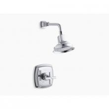 Kohler TS16234-3-CP - Margaux® Rite-Temp® shower valve trim with cross handle and 2.5 gpm showerhead
